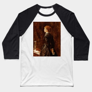 Yes or No? by John Everett Millais Baseball T-Shirt